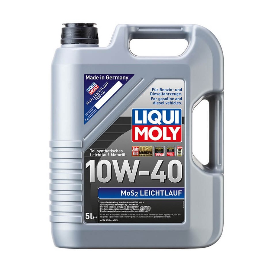 LIQUI MOLY 10W40 Motor Yağı Kısmi Sentetik MoS2'li LEICHTLAUF 5 Litre (2184)