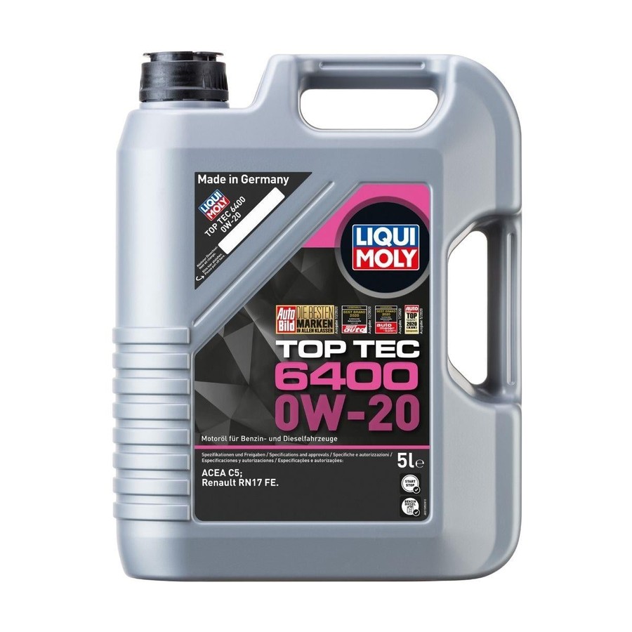 LIQUI MOLY 0W20 Motor Yağı Top Tec 6400 5 Litre (21585)