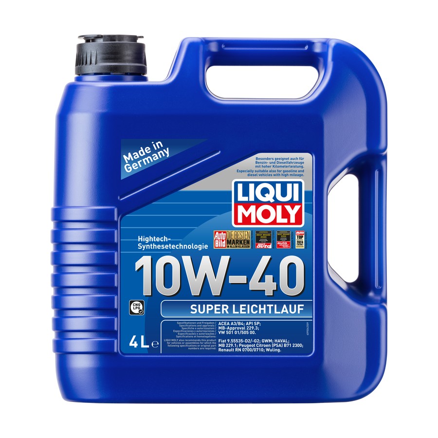 LIQUI MOLY 10W40 Motor Yağı Süper Sentetik SUPER LEICHTLAUF 4 Litre (9504)