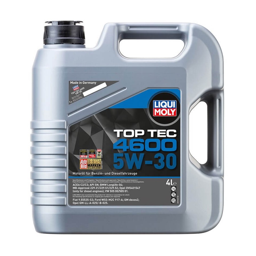 LIQUI MOLY 5W30 Motor Yağı Tam Sentetik TOP TEC 4600 4 Litre (3763)