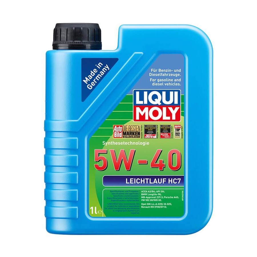 LIQUI MOLY 5W40 Motor Yağı Sentetik LEICHTLAUF HC7 1 Litre (1346)